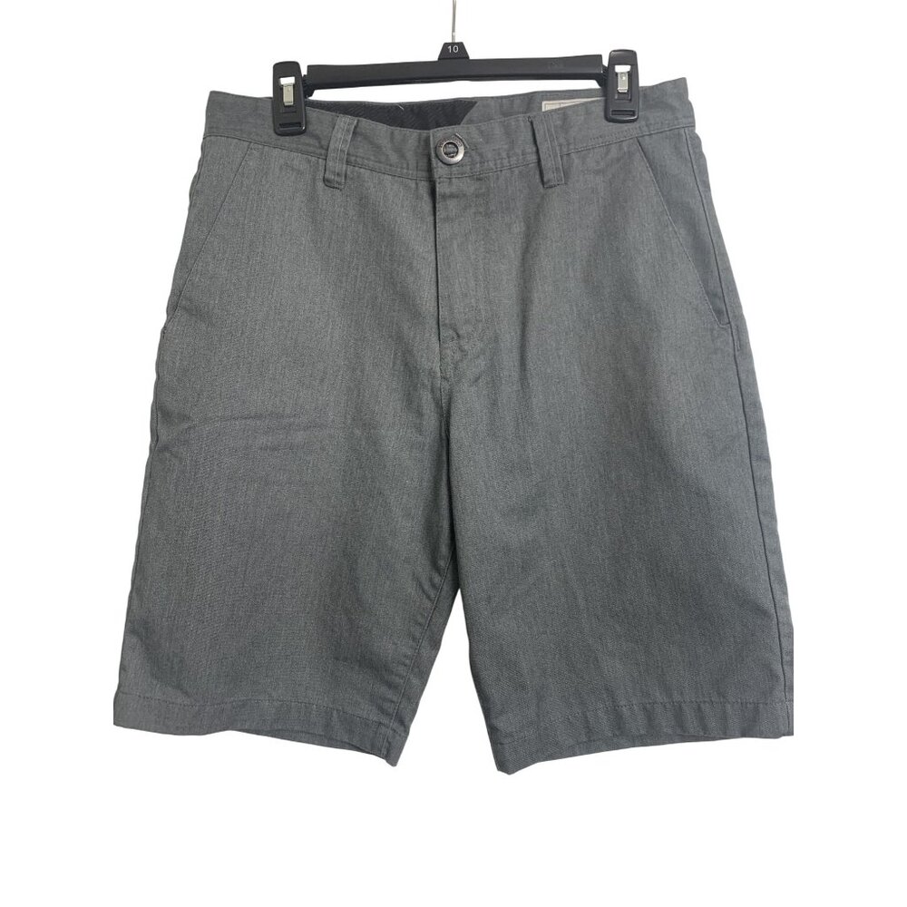 Volcom 30 Y2K Minimalist Casual‎ Classic Shorts 4 Pockets Gray Blue Cotton Blend